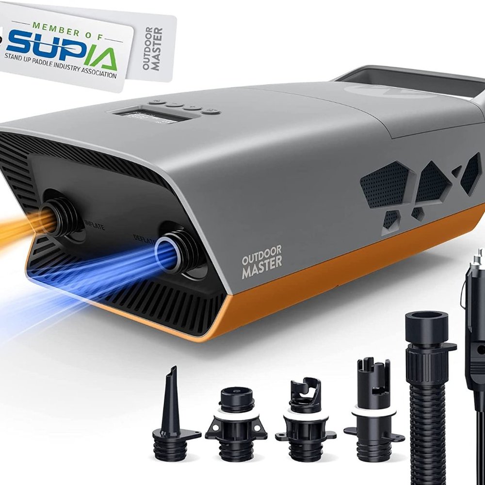 NEW OutdoorMaster 20PSI High Pressure SUP Air Pump The Cachalot